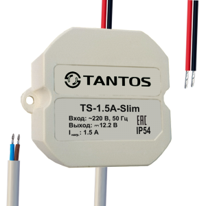 TS-1,5A-Slim Tantos Источник вторичного электропитания 12В, 1.5А для скрытой установки